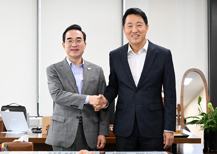 서울시 오세훈 시장, 기획처장관 만나 ‘노후 기반시설 개선’ 위한 국비 지원 확대 요청 기사 이미지